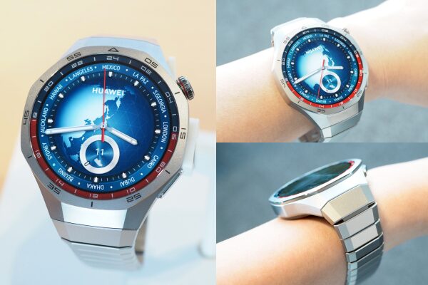 HUAWEI WATCH GT 5 Proの46mmシリーズチタニウム（チタニウムベルト）を着用した腕